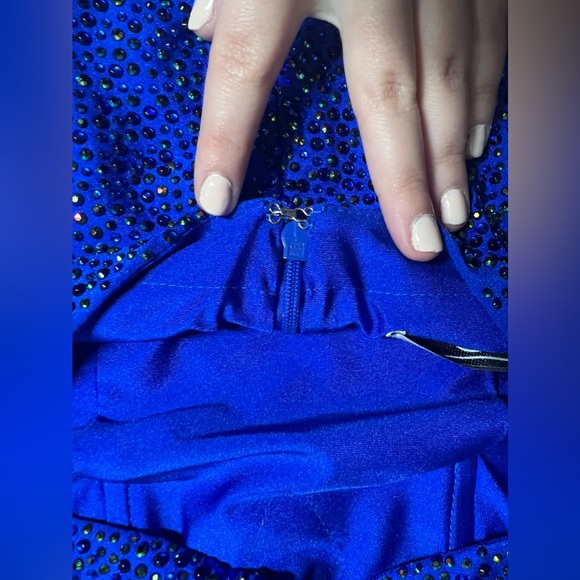 Royal Blue Sophia Thomas dress size 0 - Picture 12 of 16